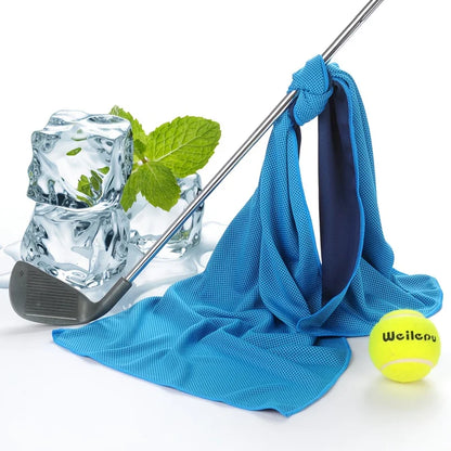 Summer Cooling Ice Silk Towel,Breathable and Soft,Suitable for Activities Such as Yoga,Golf,Gym, Camping,Running,Exercise,Etc